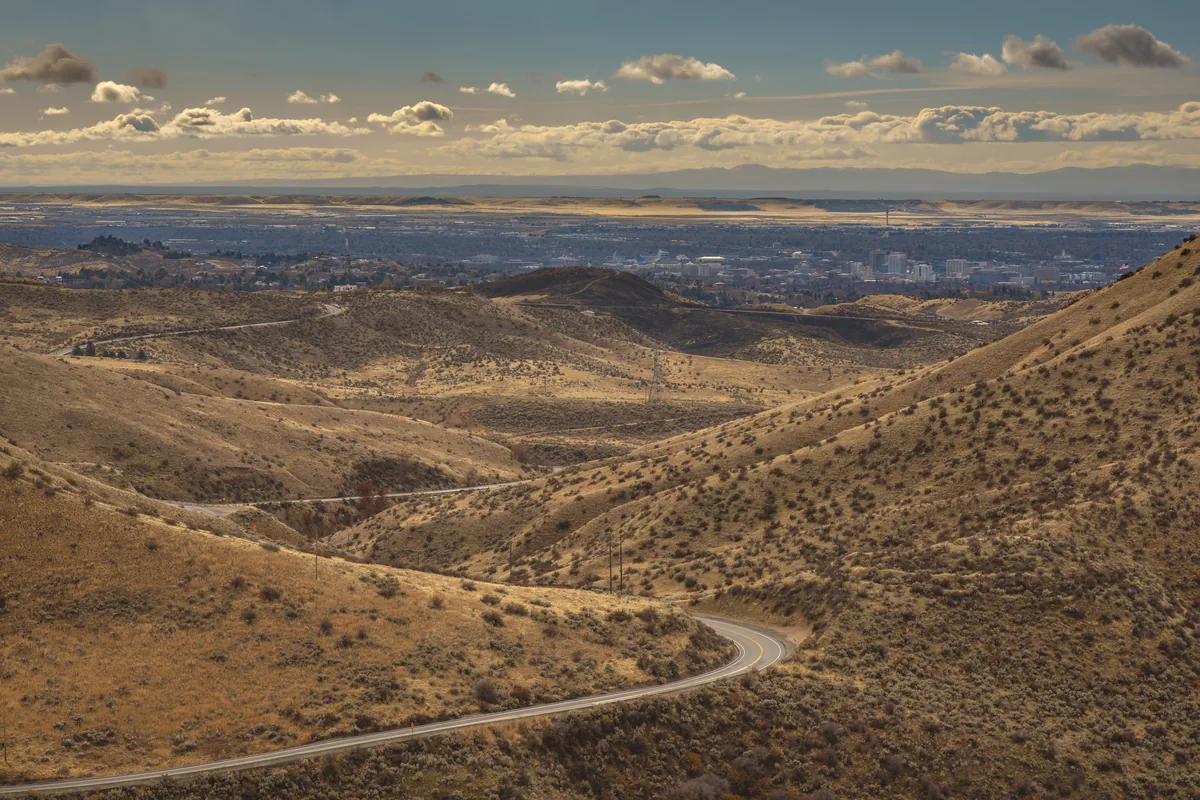 Mexico highway road trip open road Baja California desert landscape aerial